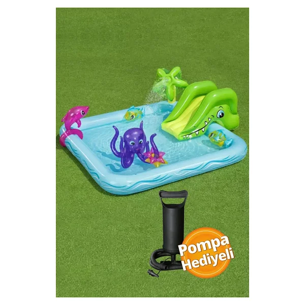Bestway 53052 239x206 Cm Kaydıraklı Çocuk Havuzu - Görsel 6