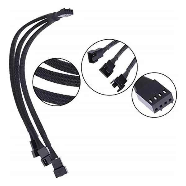 Alfais 4303 4 Pin Fan Çoklayıcı Splitter Kablosu - Görsel 9