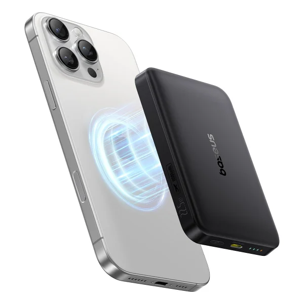 Baseus Enerfill Fm12 Siyah 10000 mAh Hızlı Şarj Magsafe Powerbank - Görsel 3