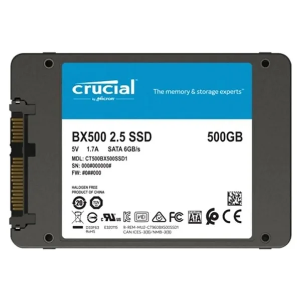 Crucial Bx500 Ct500bx500ssd1 Sata 3.0 2.5" 500 GB SSD - Görsel 6