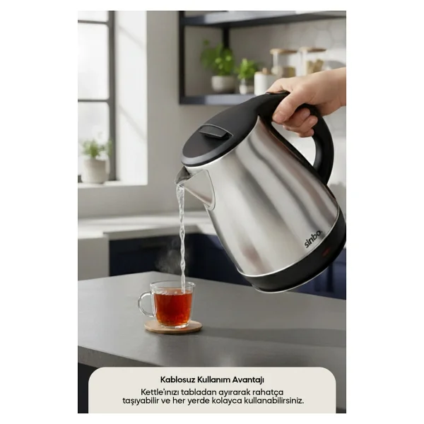 Sinbo Sk-8028 1500 W 1.8 Lt Çelik Kettle - Görsel 5