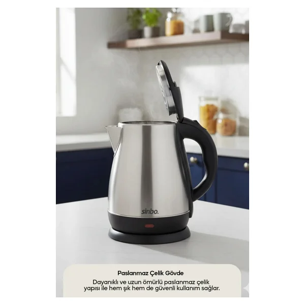 Sinbo Sk-8028 1500 W 1.8 Lt Çelik Kettle - Görsel 7