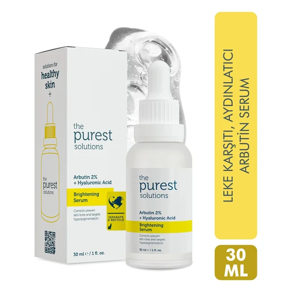 The Purest Solutions Arbutin 2% + Hyaluronic Acid Leke Giderici Aydınlatıcı Yüz Serumu 30 Ml - Görsel 3