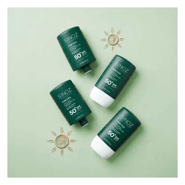 Sinoz Pure Cica Tiger Grass Anında Ton Eşitleyici Onarıcı Nemlendirici Spf50+ Sıvı Yüz Güneş Kremi Pa++++ (Koyu Tenler İçin) - Görsel 7