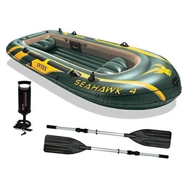 Intex Seahawk 4 68351 351x145x48 Cm 4 Kişilik Şişme Bot Seti - Görsel 6