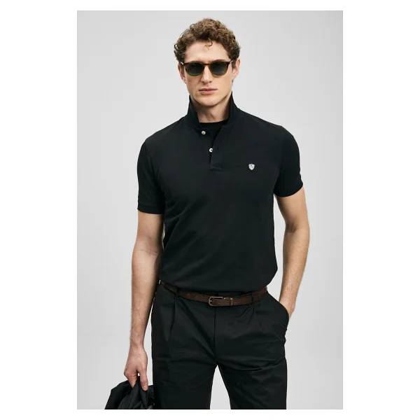Lufian Laon Smart Regular Fit Lacivert Kısa Kollu Polo Yaka Erkek Tişört - Görsel 10