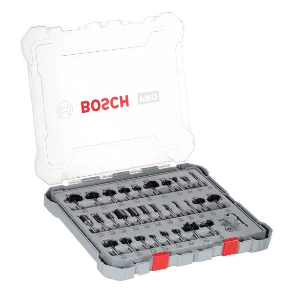 Bosch 30 Parçalı Freze Seti Karışık (Ahşap İçin, 8 Mm Şaftlı Üst Freze Aksesuarı) - Görsel 9