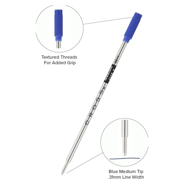 Cross 8511d C1 Slim Tükenmez Refil Mavi Medium Uç - Görsel 5
