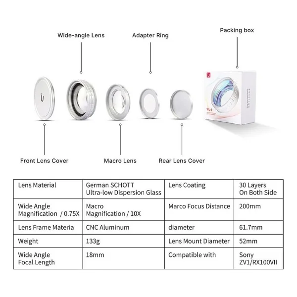 Ulanzi WL-2 Geniş Açı Makro Lens - Görsel 6