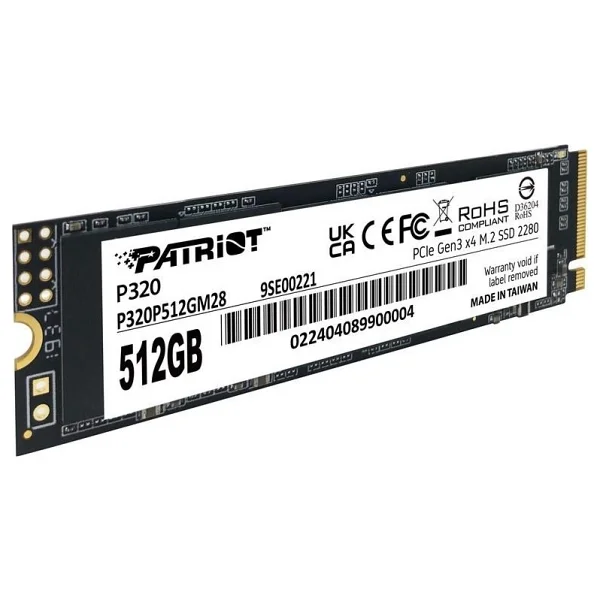 Patriot P320 P320p512gm28 Pcı-Express 3.0 512 GB M.2 SSD - Görsel 3