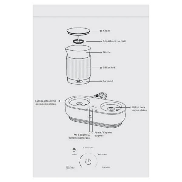 Jumbo X Homend 5013h Mocha Joy Espresso Pot - Görsel 6