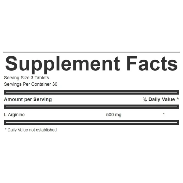 Simple Nutritions Arginine 500 Mg 90 Tablet - Görsel 2