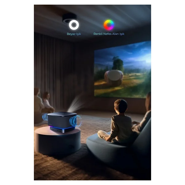 Havit Pj300 Plus 550 Lümen Full HD Wi-Fi Projeksiyon Cihazı - Görsel 8