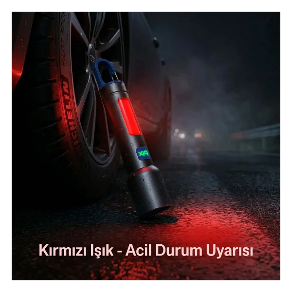 Bix Bx1010fl Max 500 Lümen Ve 500 Metreye Kadar Menzilli USB-C Şarj Edilebilir 10w LED El Feneri - Gri - 10 W - Görsel 4