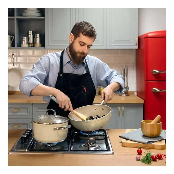 Korkmaz Granita A1264 28 Cm Kısa Granit Tencere - Görsel 4