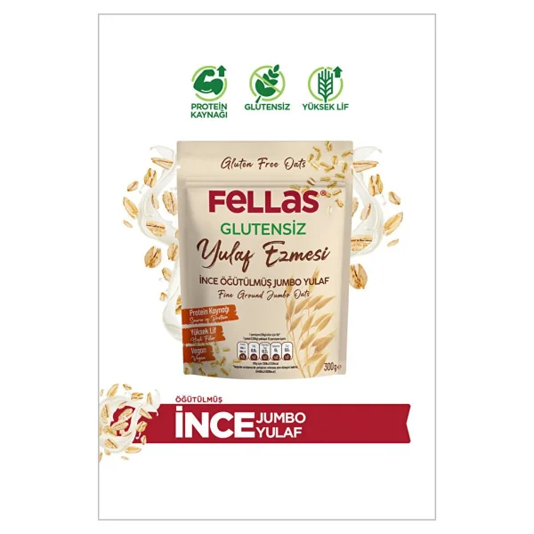 Fellas Glutensiz Yulaf Ezmesi 300 Gr - Görsel 10