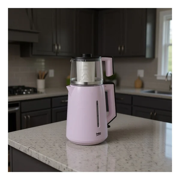 Beko Cm 2940 P Pembe 1750 W Cam Demlikli Çay Makinesi - Görsel 6