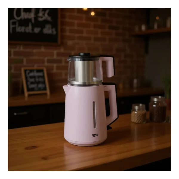 Beko Cm 2940 P Pembe 1750 W Cam Demlikli Çay Makinesi - Görsel 8