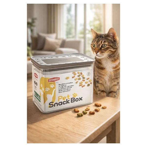 Stefanplast Gri-Beyaz Diktörtgen Snackbox 2.2 Lt - Görsel 2