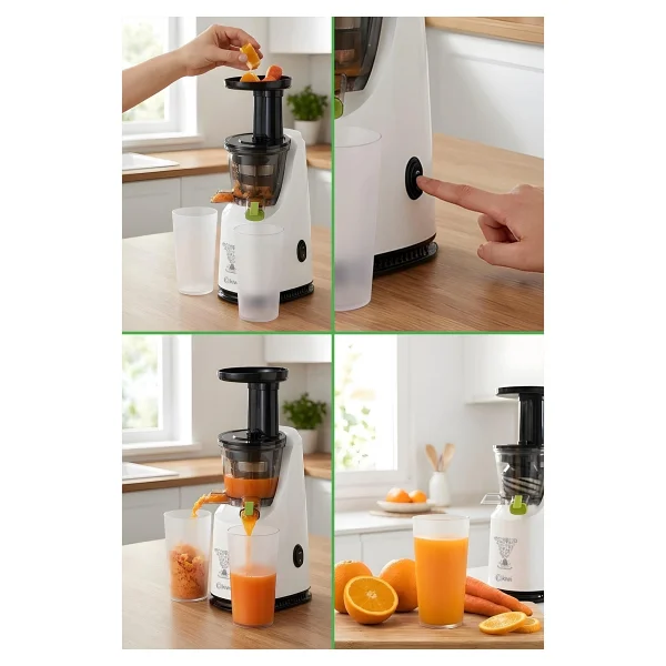 Kiwi Kj 1935 200 W Yavaş Sıkım Katı Meyve Sıkacağı - Görsel 2