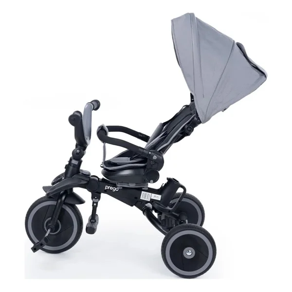 Prego Monaco 360° Dönebilen Koltuklu Üç Teker Çocuk Bisikleti Gri Renkli 2-5 Yaş Aralığına Uygun - Görsel 9