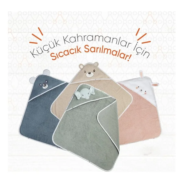 Gezenbebe Hero Kahraman Başlıklı Koala Bebek Banyo Havlusu - Görsel 4