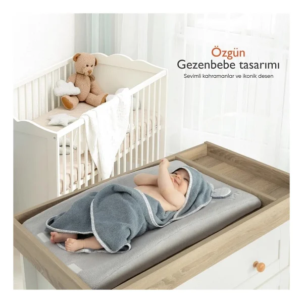Gezenbebe Hero Kahraman Başlıklı Koala Bebek Banyo Havlusu - Görsel 6