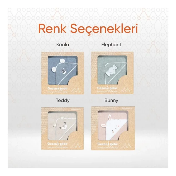 Gezenbebe Hero Kahraman Başlıklı Koala Bebek Banyo Havlusu - Görsel 8