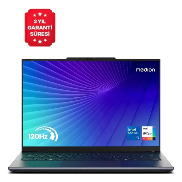 Medion Signium 14 S1 MD600032 Intel Core 5 120U 16GB Ram 512GB SSD 14" 120Hz OLED Freedos Dizüstü Bilgisayar - 512 GB - 16 GB