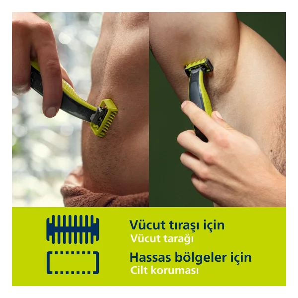 Philips Oneblade Qp2824/10 Yüz Ve Vücut Tıraş Makinesi - Görsel 5