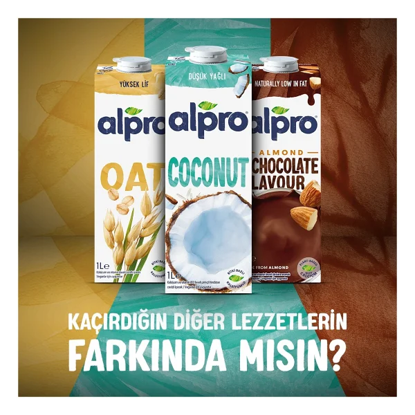 Alpro Şekersiz Süt 1 Lt - Görsel 8