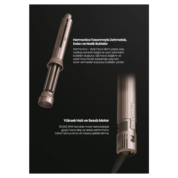 Relux Rms9200 Aeroflex 6in1 Saç Şekillendirme Seti - Görsel 7