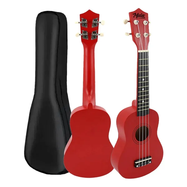 Midex Ukx-901rd Kırmızı Soprano Ukulele (Askı Çanta Pena) - Görsel 3