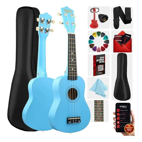 Midex Ukx-901 Bk Siyah Soprano Ukulele - Görsel 9