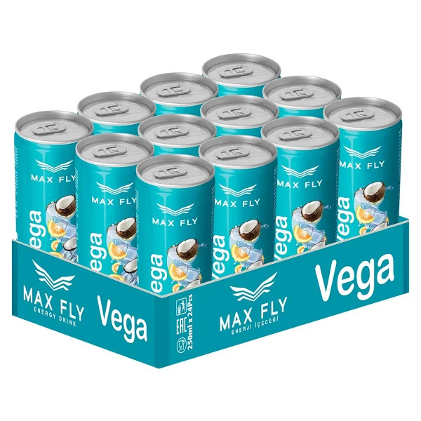 Max Fly Vega Enerji Içeceği 250 Ml 12 Adet - Görsel 3