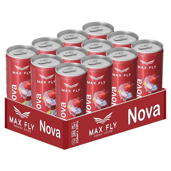 Max Fly Nova Enerji 250 Ml 12 Adet - Görsel 3