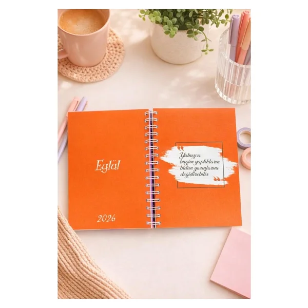 Lizy 2026-2027 Akademik Ajanda - A5 Spiralli Planner Tasarım-9 - Fuşya - Görsel 6
