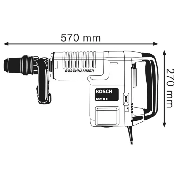 Bosch Gsh 11 E Kırıcı 1500 W Elektro Pnömatik Kırıcı-Delici - Görsel 10