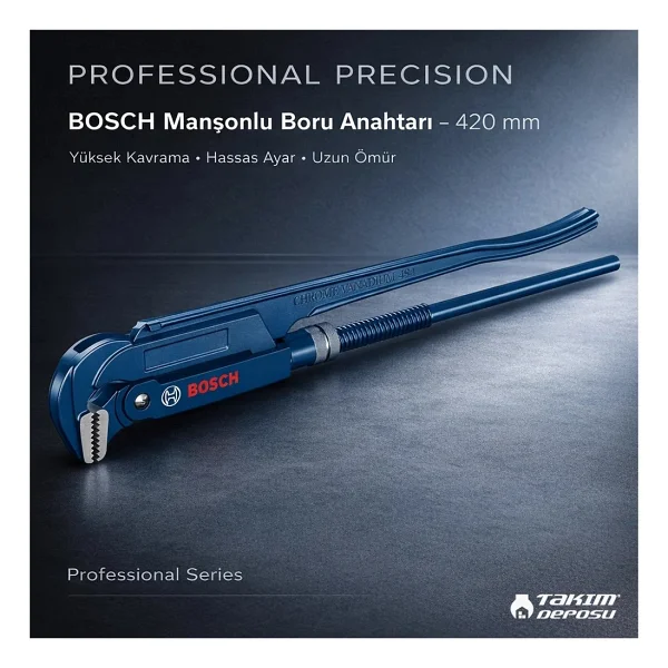 Bosch 1600a02w3v 90° 420 Mm Köşe Boru Anahtarı - Görsel 6