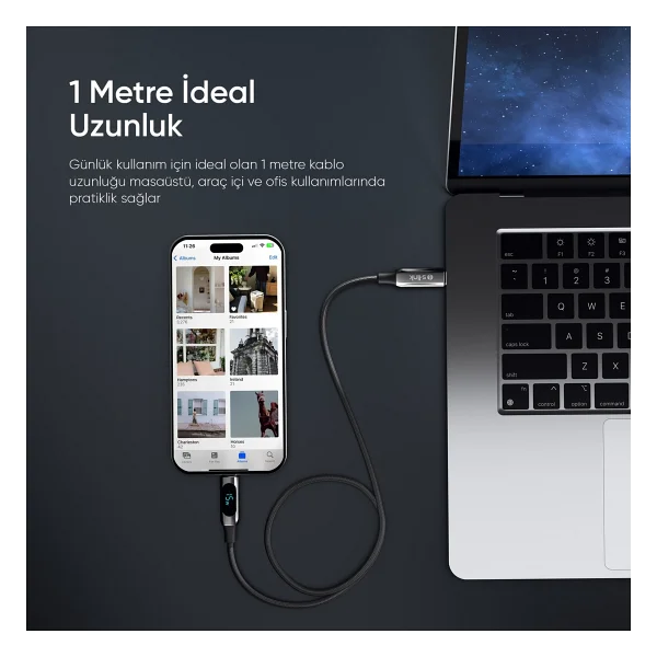 S-Link Armor Cl-030 1 M Type-C To Lightning Hızlı Şarj Kablosu - Görsel 8