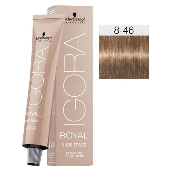 Igora Royal Nude 8 - 46 Açık Kumral - Bej Çikolata 60 Ml - Görsel 6