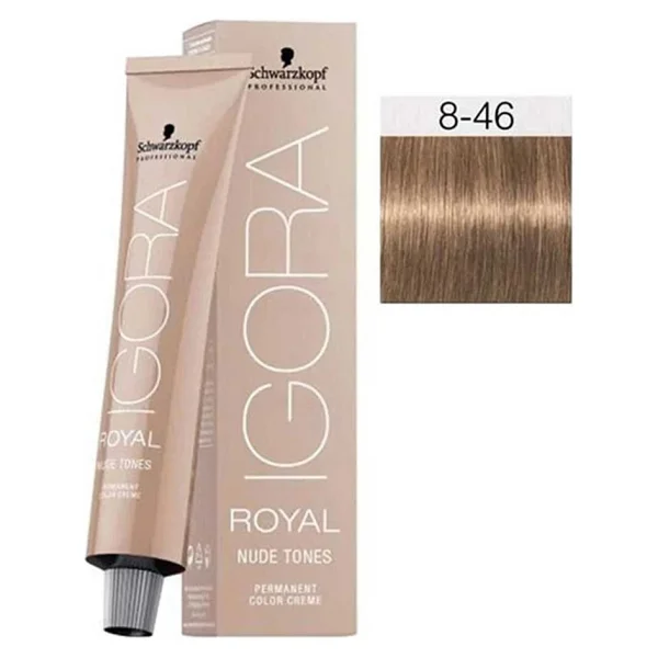 Igora Royal Nude 8 - 46 Açık Kumral - Bej Çikolata 60 Ml - Görsel 2