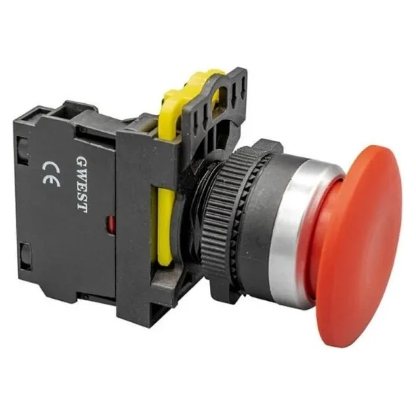 Gwest A5-01 Q 22mm Serisi Kırmızı Yaylı Buton - Görsel 2