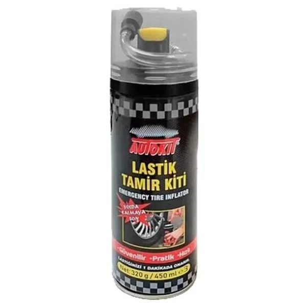 Autokit Lastik Tamir Kiti Autokit Araç Araba Lastik Bakım Tamir Spreyi - Görsel 10