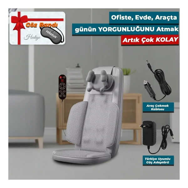 Relaxus Rlx50 3d Shiatsu Masaj Koltuğu Minderi - Görsel 10