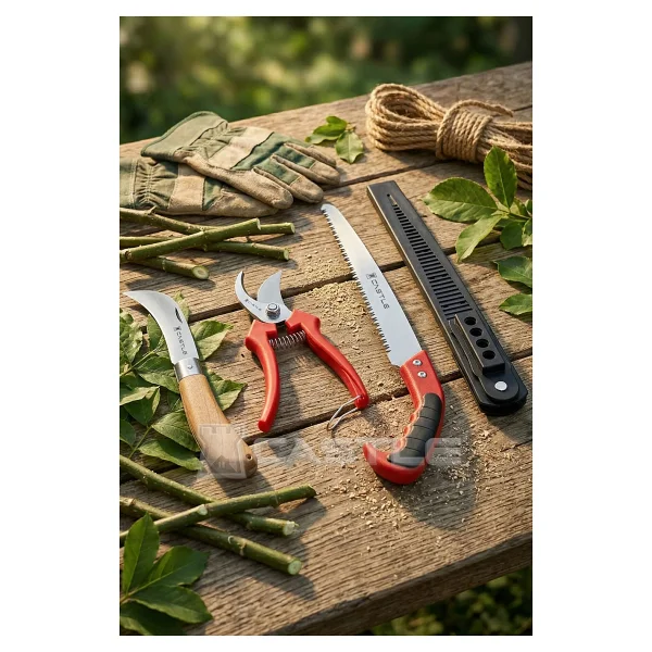 Lazbisa Lz-K11 Budama Makası Budama Testeresi Ve Aşı Çakısı Bıçağı 3 Lü Set - Görsel 7