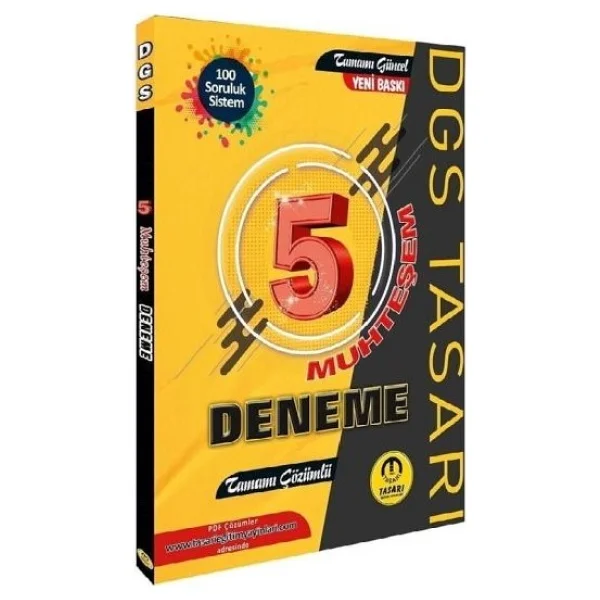 Tasarı Akademi Yayınları Tasarı Dgs 5 Muhteşem Çözümlü Deneme - Görsel 2