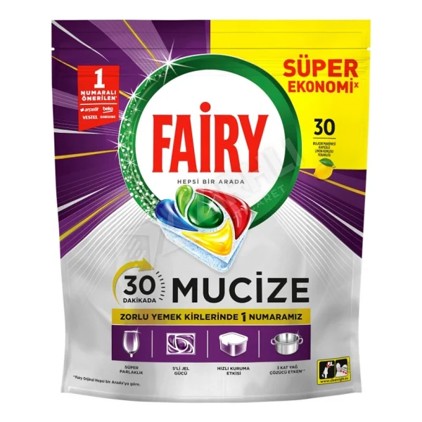Fairy Mucize Bulaşık Makinesi Tableti 30'lu - Görsel 2
