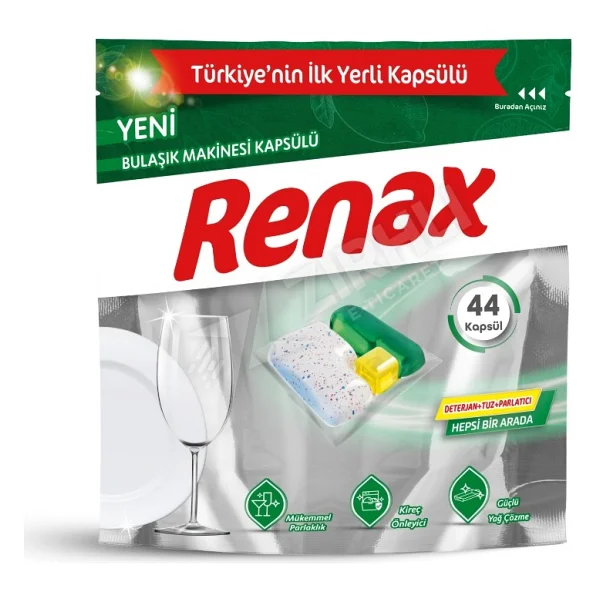 Renax Hepsi Bir Arada Bulaşık Makinesi Tableti 44'lü