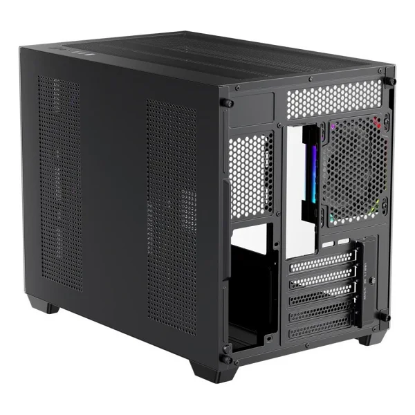 1st Player Bv6 Siyah Ack 650W 80+ Bronze Argb 3X12CM Fan Panoramik Temperli Cam USB 3.0 M-Atx Kasa - Görsel 5